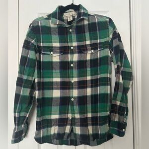 Green & Blue Flannel Long Sleeve